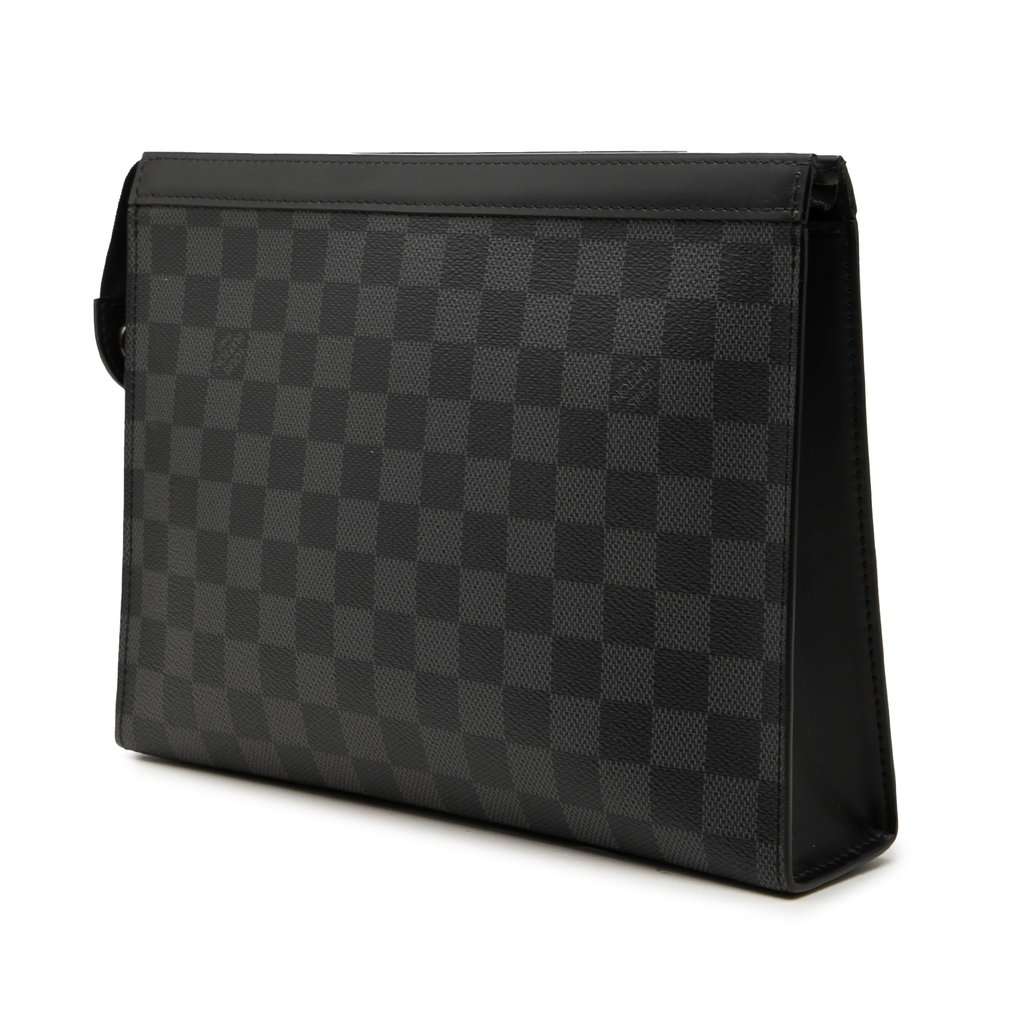 Louis Vuitton Damier Graphite Pochette Voyage MM Black Very good - Back View