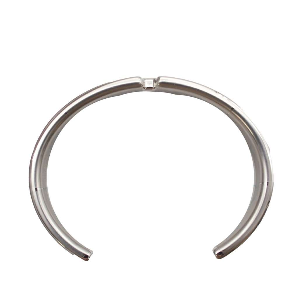 Hermès Chevre Chamkilight Olympe Bracelet T2 Silver Leather Very good condition - Model View
