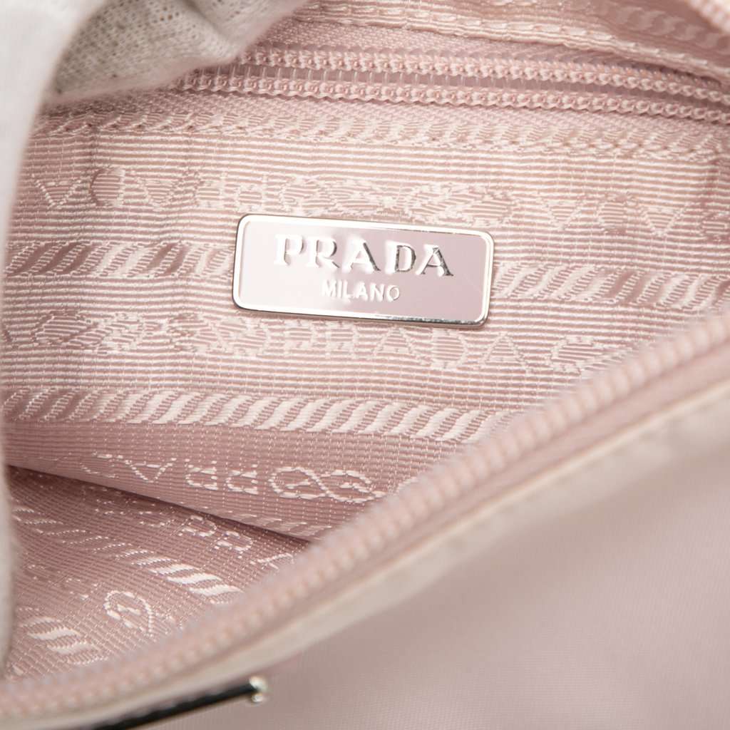 Prada Mini Re Nylon Pochette Pink Very good condition - Box View