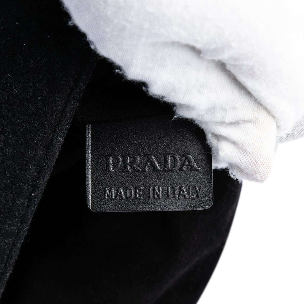 Prada Wool Sports Line Shoulder Bag Black Very good condition - Box View