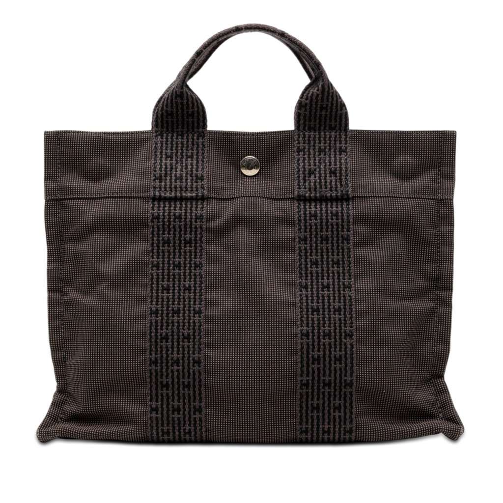 Hermès Canvas Herline PM Black Very good condition - Front View