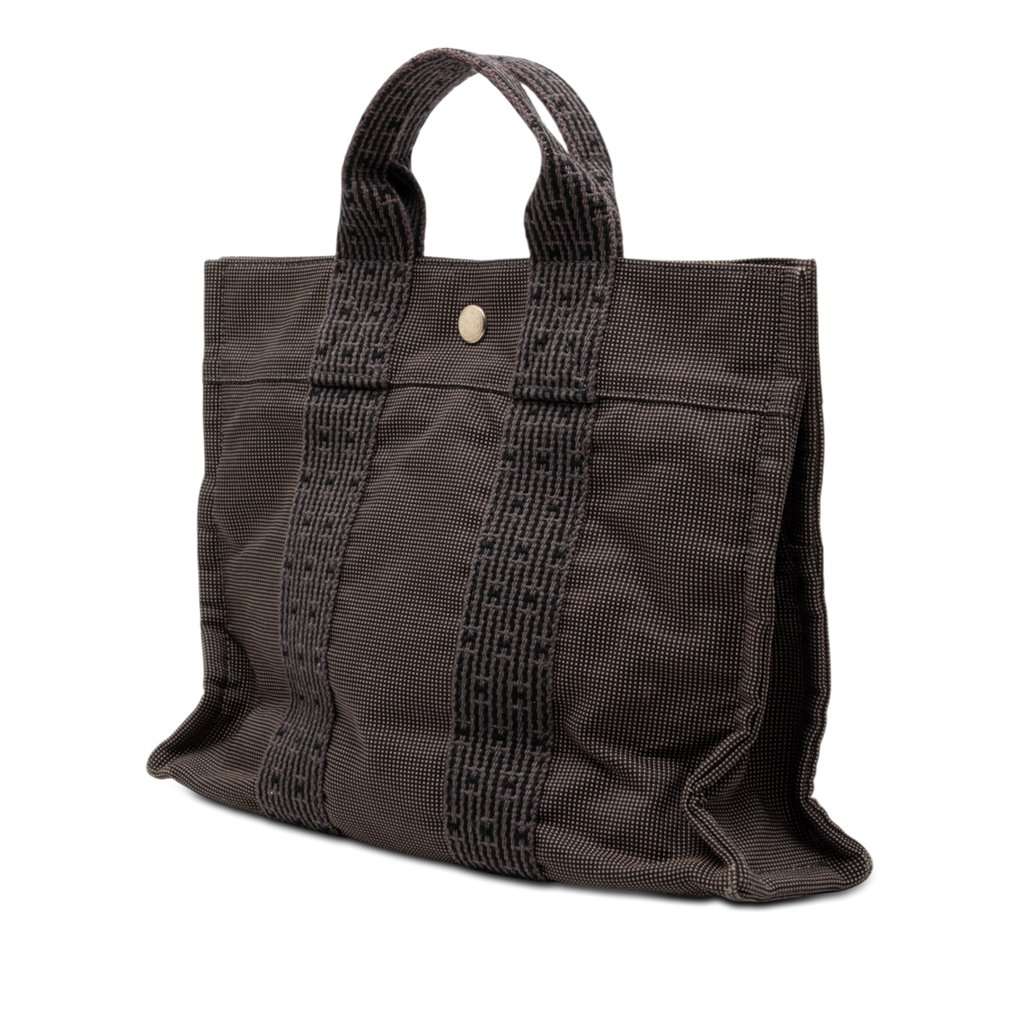 Hermès Canvas Herline PM Black Very good condition - Back View