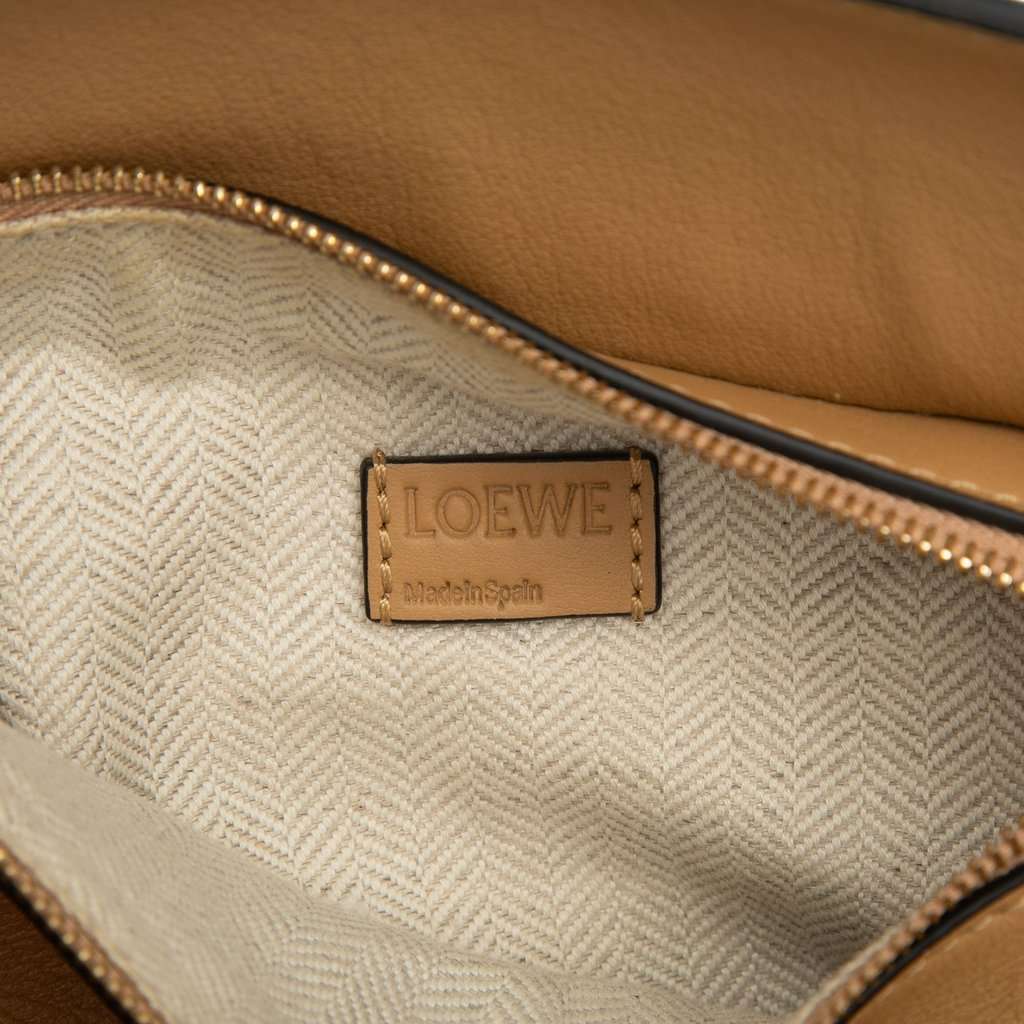 LOEWE Mini Bicolor Calfskin Puzzle Satchel Beige Leather Very good - Box View