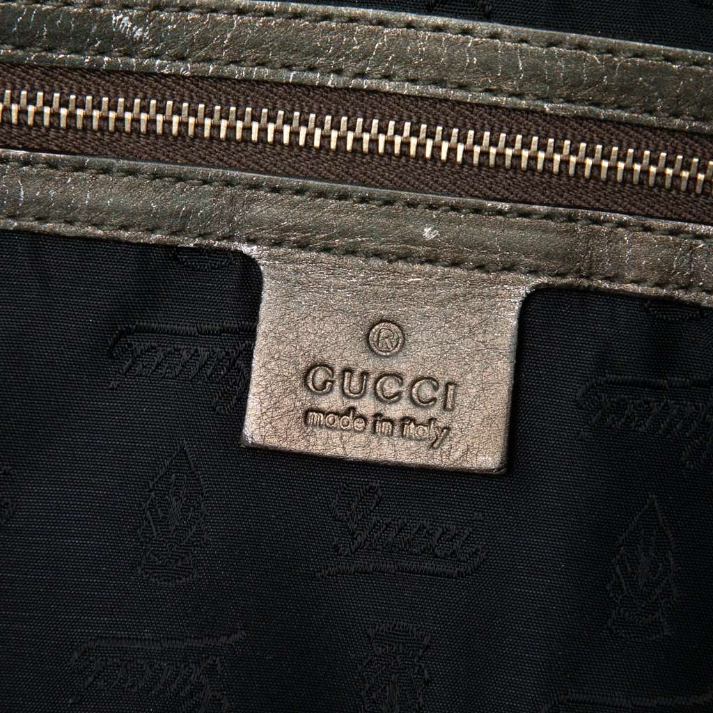Gucci Metallic Calfskin Hysteria Handbag Brown Leather Very good - Box View