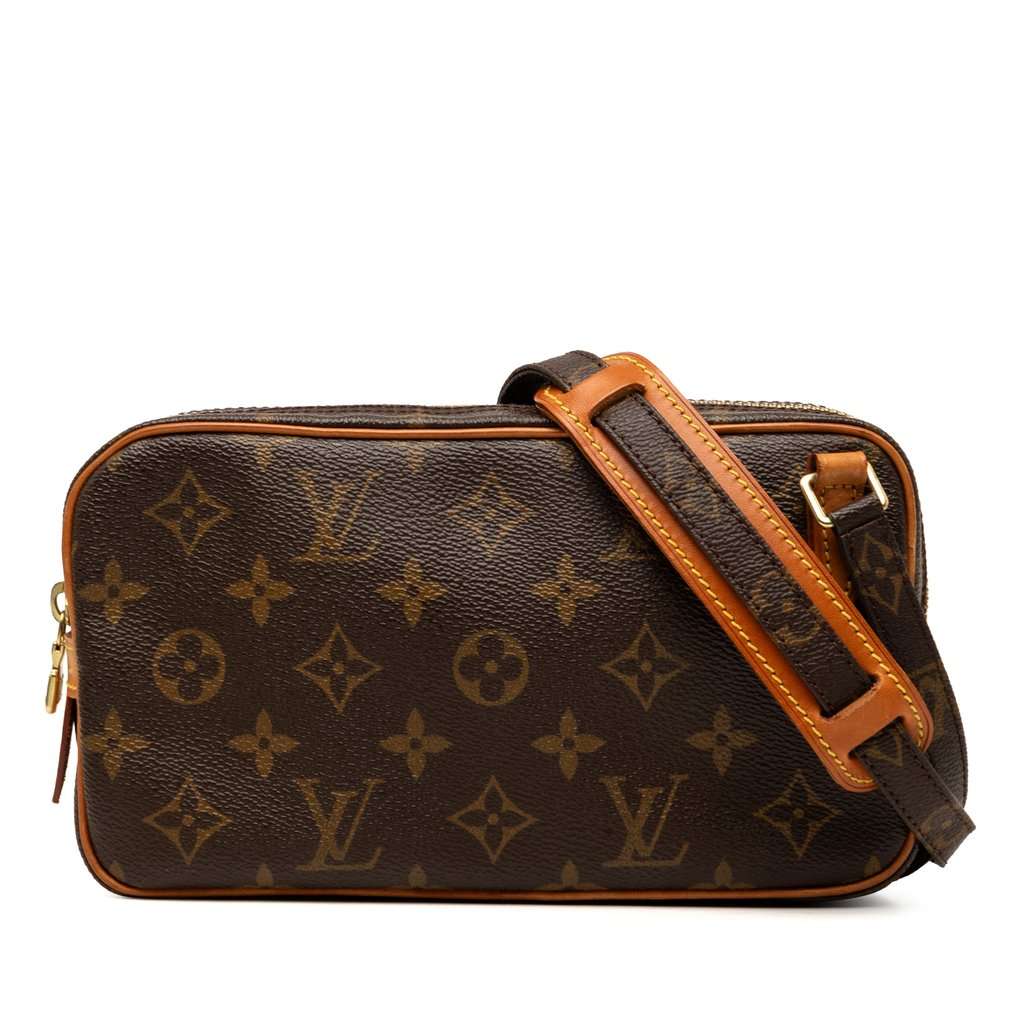 Louis Vuitton Monogram Pochette Marly Bandouliere Brown Very good condition - Front View