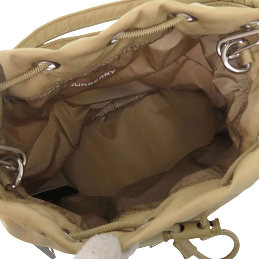 Burberry Nylon Ryle Bucket Bag Beige Very good condition - Model View