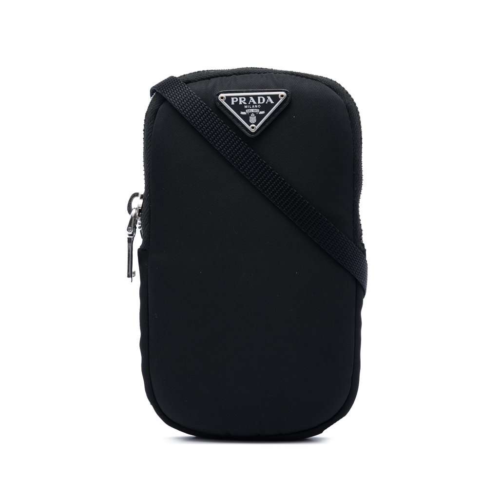 Prada Tessuto Phone Holder Black Very good condition - Front View
