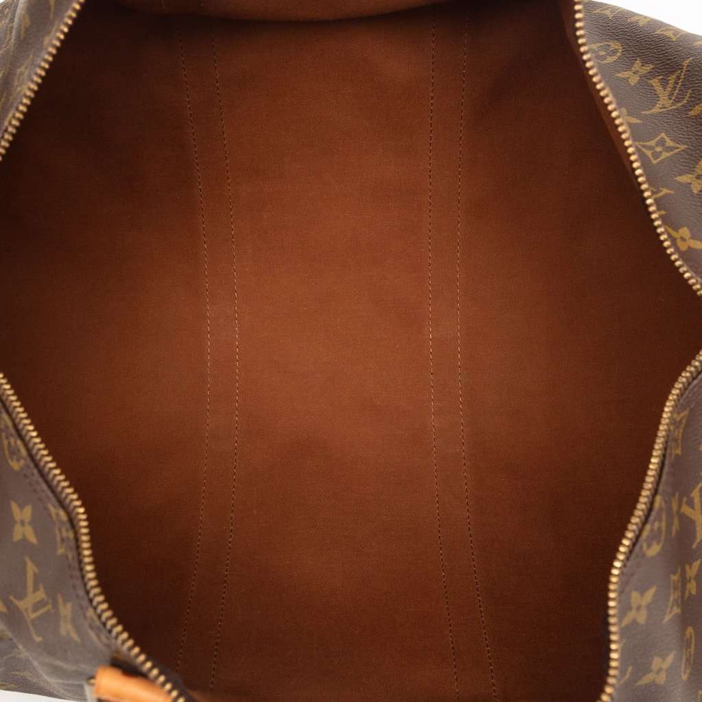Louis Vuitton Monogram Keepall 50 Brown Good - Model View