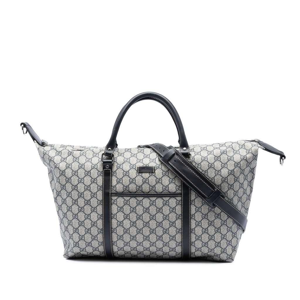 Gucci GG Supreme Carry On Duffle Bag Beige Very good condition - Front View