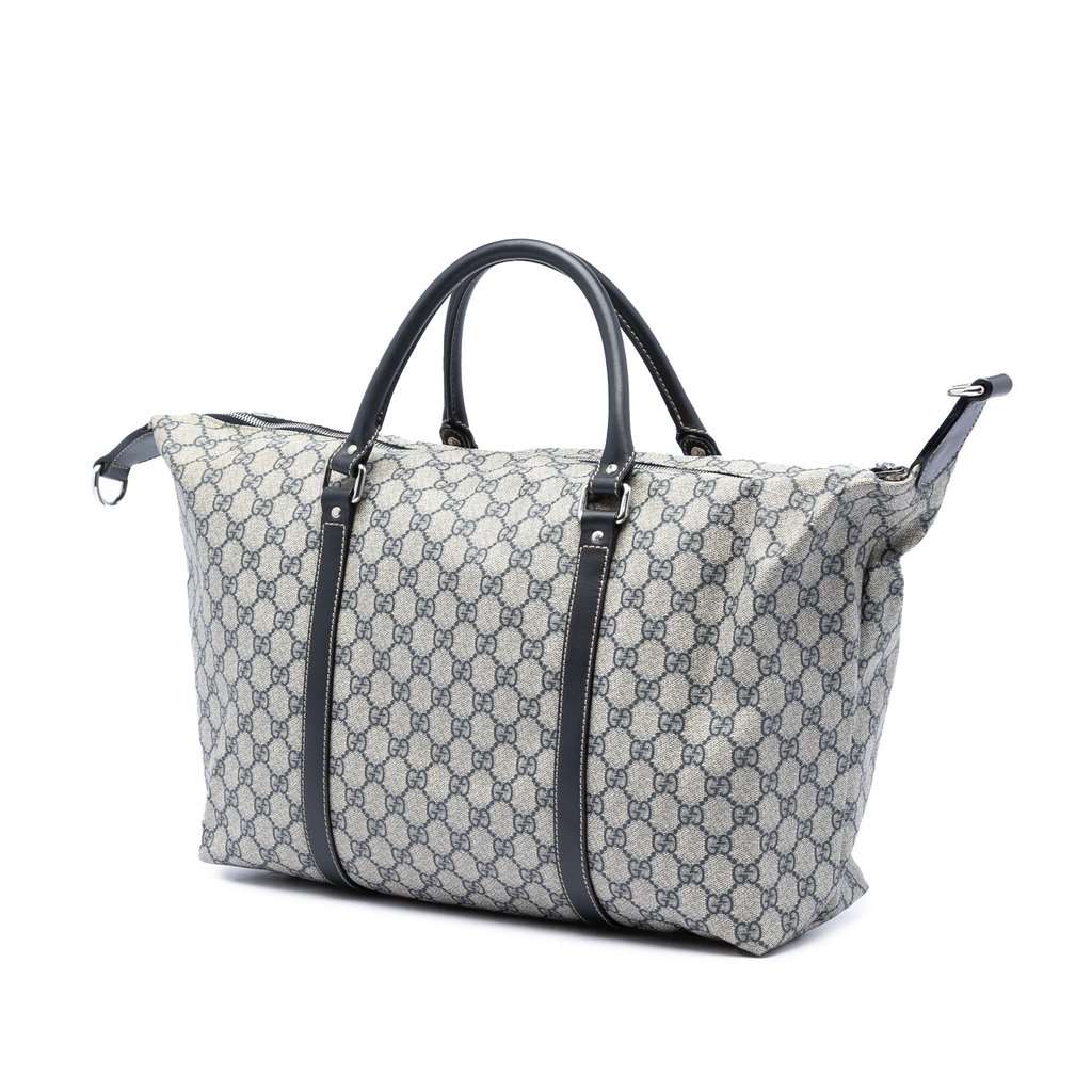 Gucci GG Supreme Carry On Duffle Bag Beige Very good condition - Back View