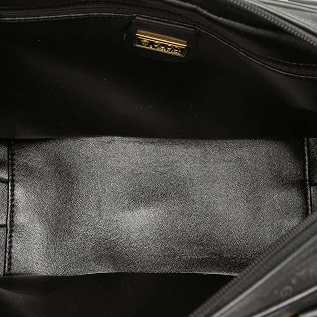 Gucci Micro GG Supreme Handbag Black Very good condition - Model View