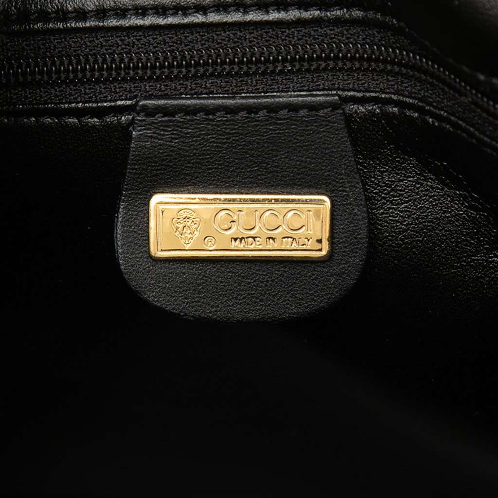 Gucci Micro GG Supreme Handbag Black Very good condition - Box View
