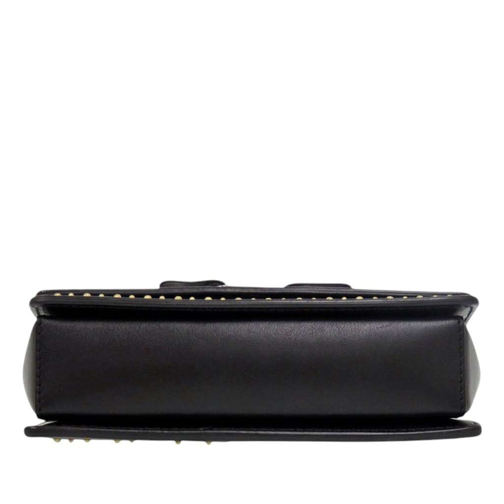 Salvatore Ferragamo Studded Leather Ladybug Vara Bow Crossbody Black Leather Very good - Inside View