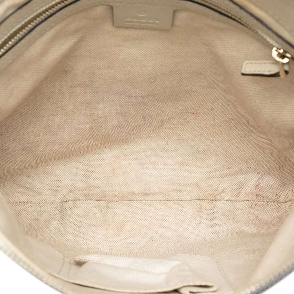 Gucci GG Canvas Web Mayfair Crossbody Beige Very good condition - Model View
