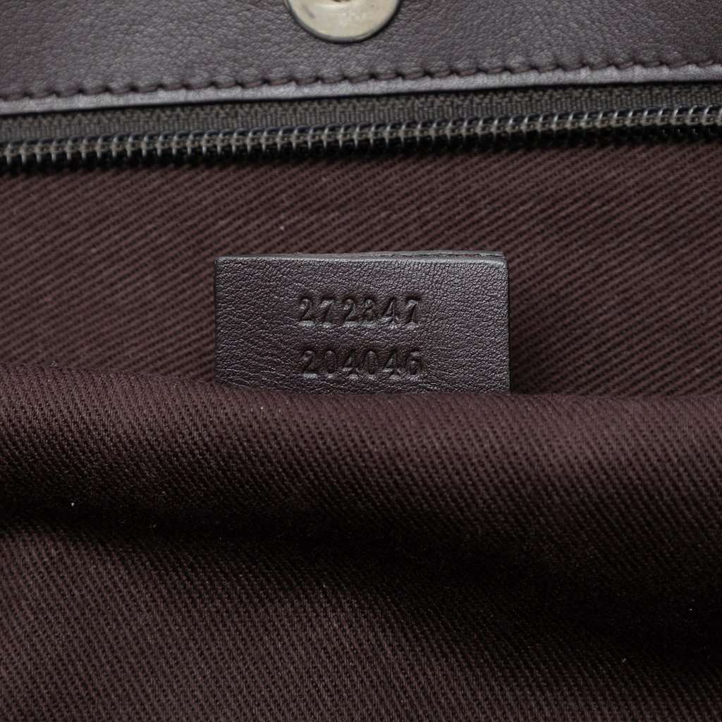 Gucci GG Denim Tote Brown Very good condition - Box View