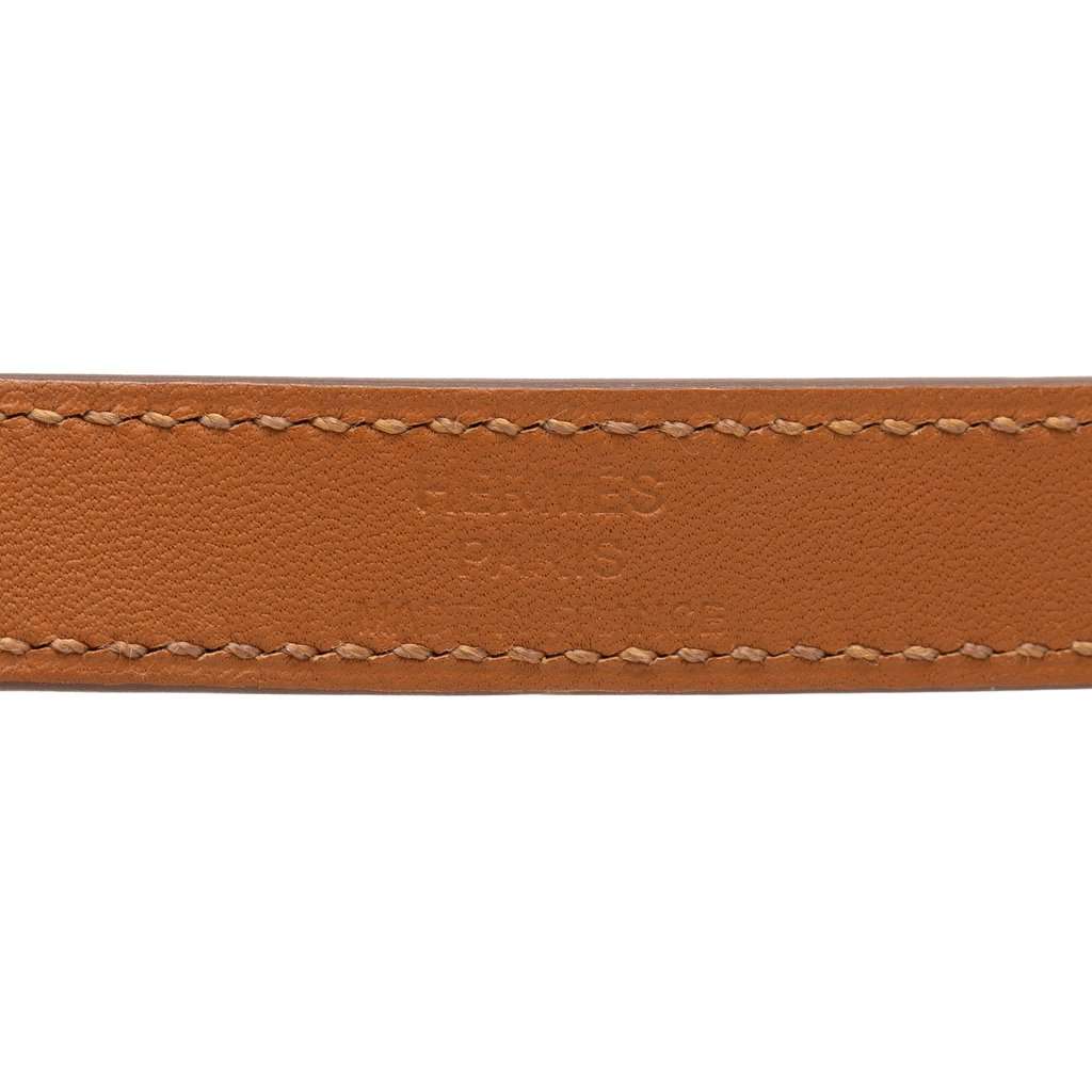 Hermès Leather Kelly Double Tour Bracelet Orange Leather Very good condition - Model View