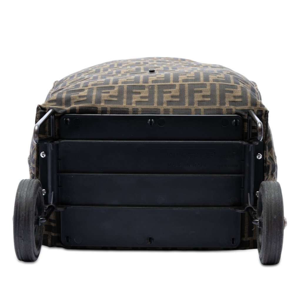 Fendi Zucca Canvas Foldable Jolly Trailer Rolling Cart Brown Very good - Inside View