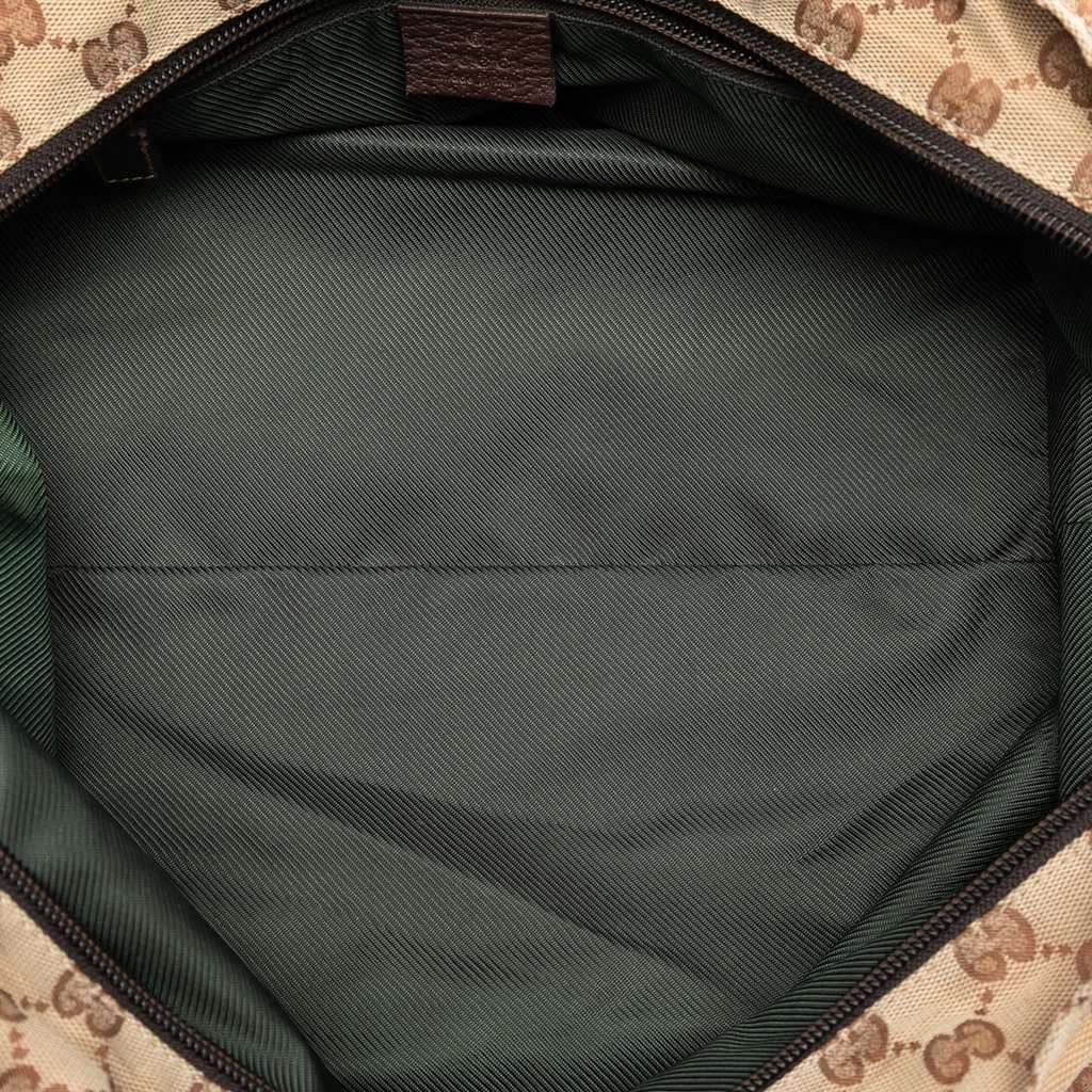Gucci GG Canvas Web Tote Beige Very good - Model View