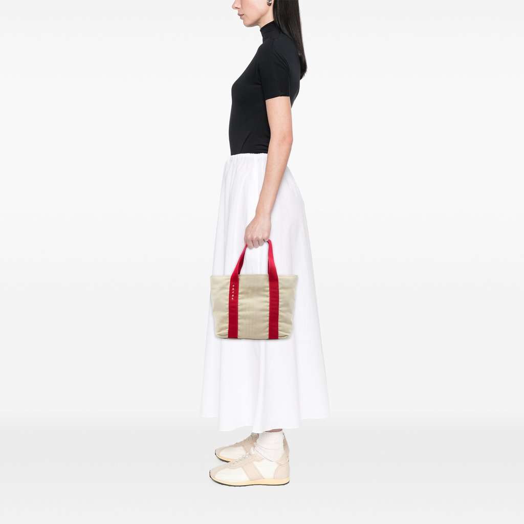 Prada Canvas Sport Tote Brown Very good - Box View