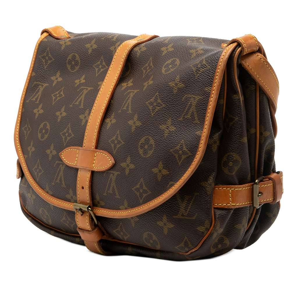 Louis Vuitton Monogram Saumur 30 Brown Very good condition - Back View