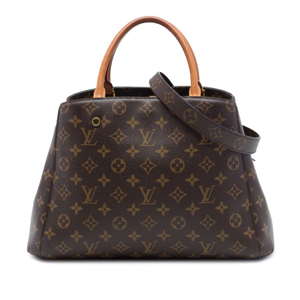 Louis Vuitton Monogram Montaigne MM Brown Very good - Front View