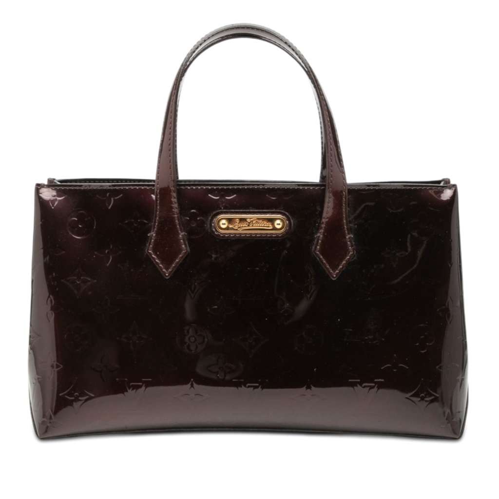 Louis Vuitton Monogram Vernis Wilshire PM Purple Leather Very good condition - Front View