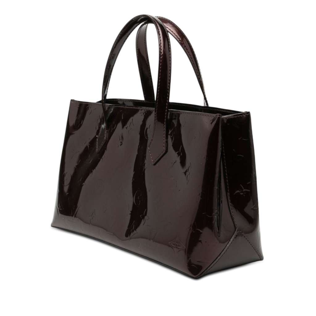 Louis Vuitton Monogram Vernis Wilshire PM Purple Leather Very good condition - Back View