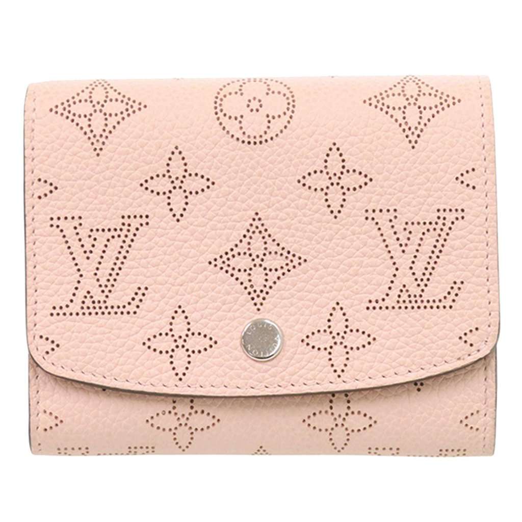 Louis Vuitton Monogram Mahina Iris Compact Wallet Pink Leather Very good condition - Front View