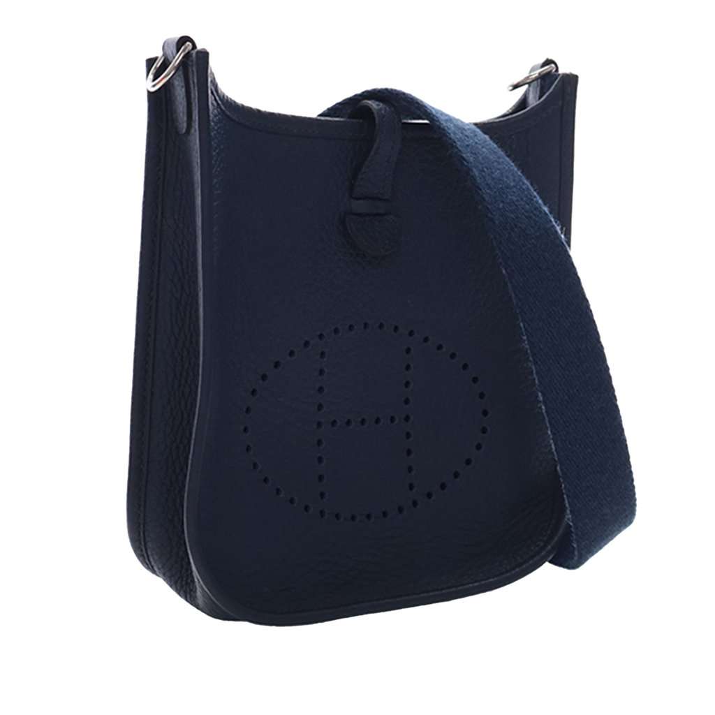 Hermès Clemence Evelyne TPM 16 Blue Leather Very good condition - Inside View