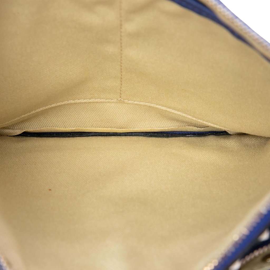 Valentino Leather Rockstud Triple Zip Crossbody Blue Leather Very good condition - Model View