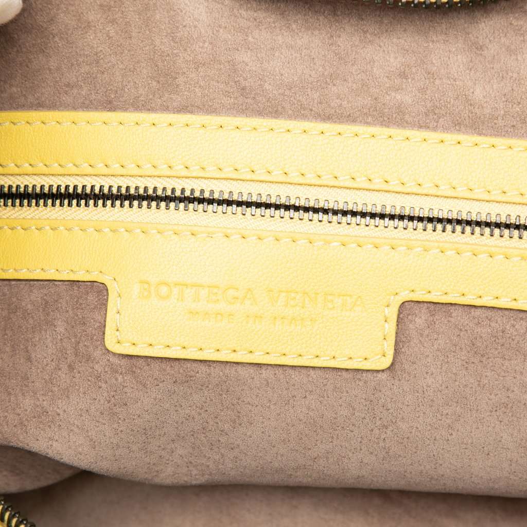Bottega Veneta Large Nappa Intrecciato Veneta Hobo Yellow Leather Very good condition - Box View
