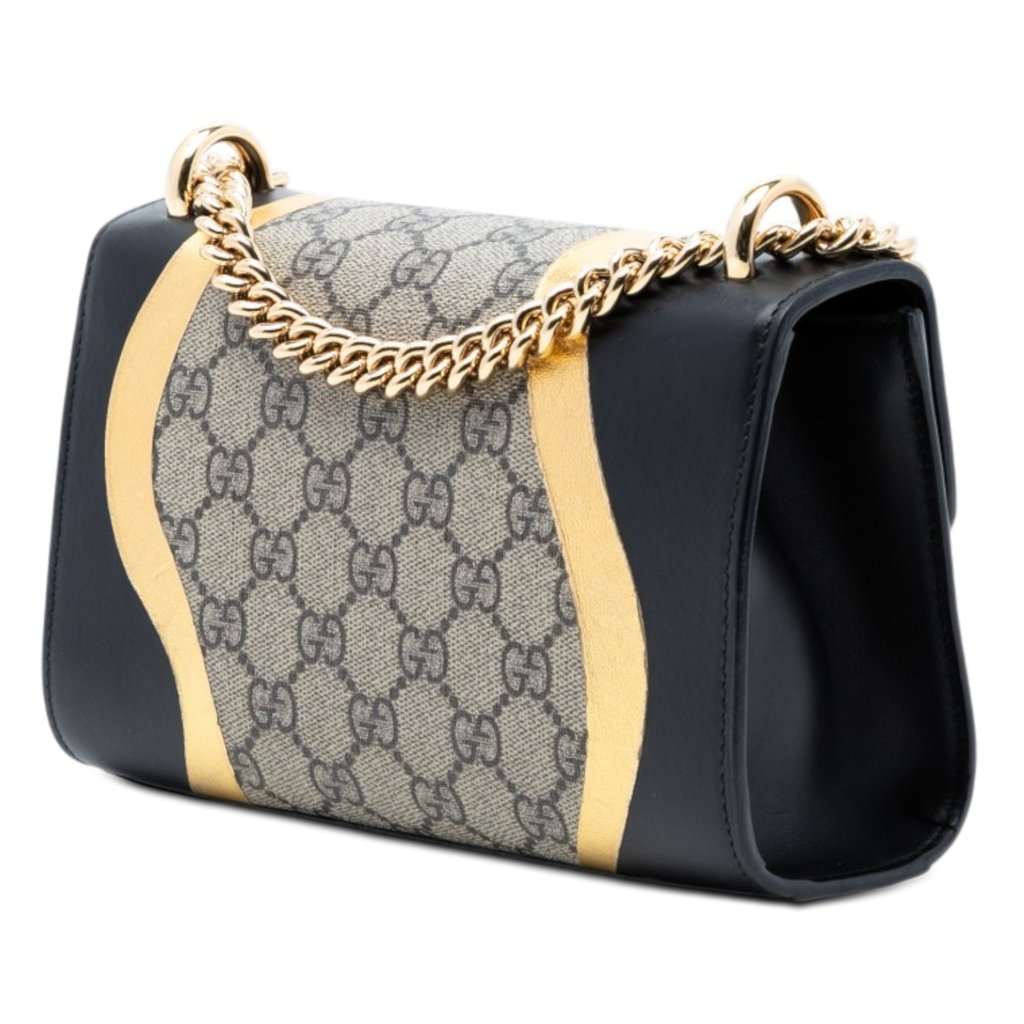 Gucci Small GG Supreme Osiride Padlock Crossbody Beige Very good condition - Back View