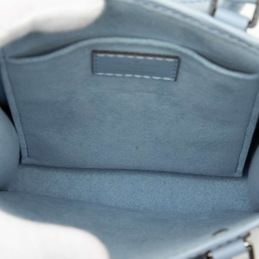 Louis Vuitton Epi Petit Sac Plat Blue Leather Very good condition - Model View