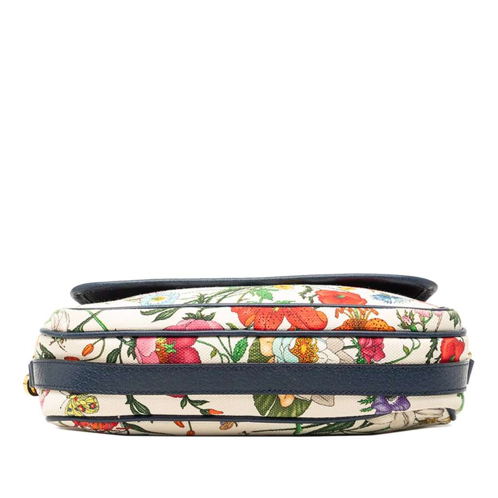 Gucci Small Canvas Flora Crossbody White Very good condition - Inside View