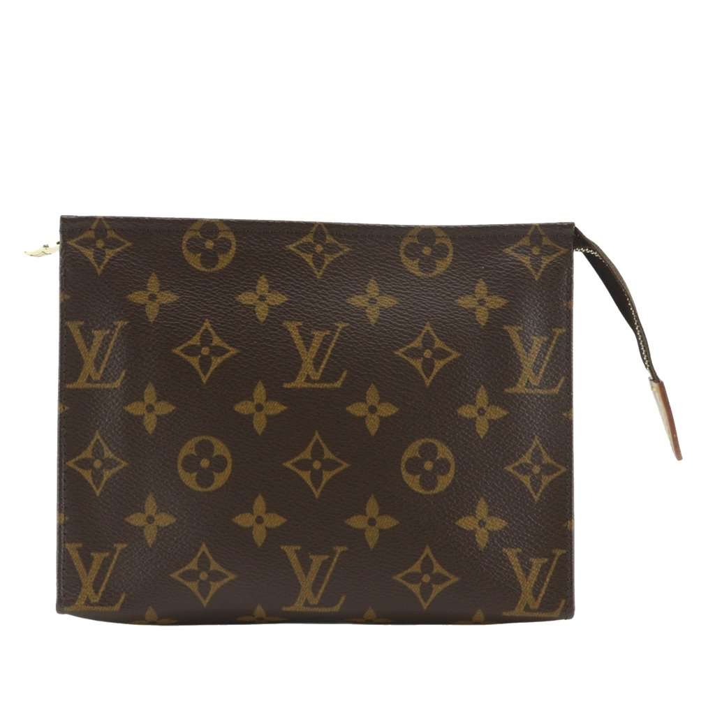 Louis Vuitton Monogram Toiletry Pouch 19 Brown Very good condition - Front View