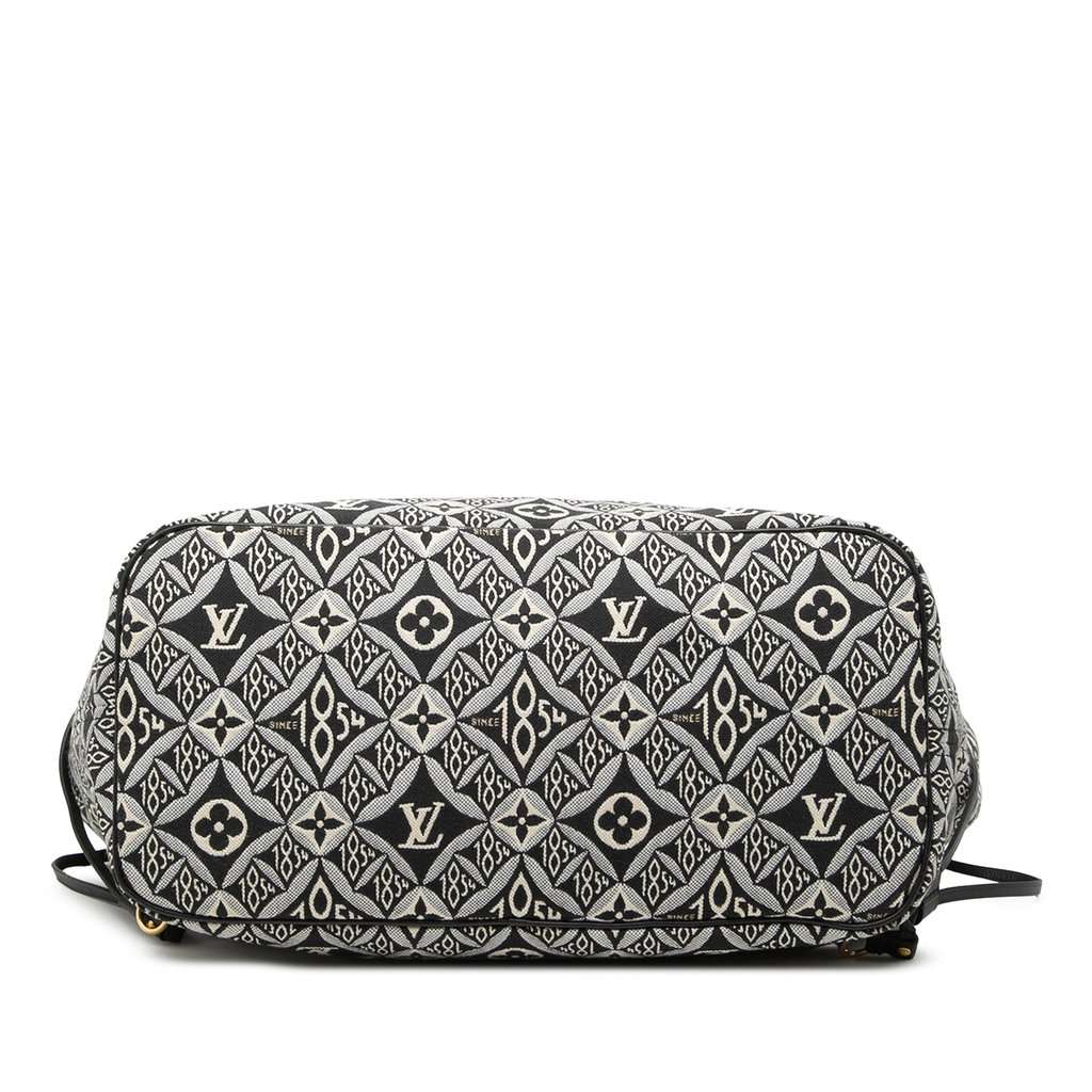 Louis Vuitton Monogram Jacquard Since 1854 Neverfull MM Black Very good condition - Inside View