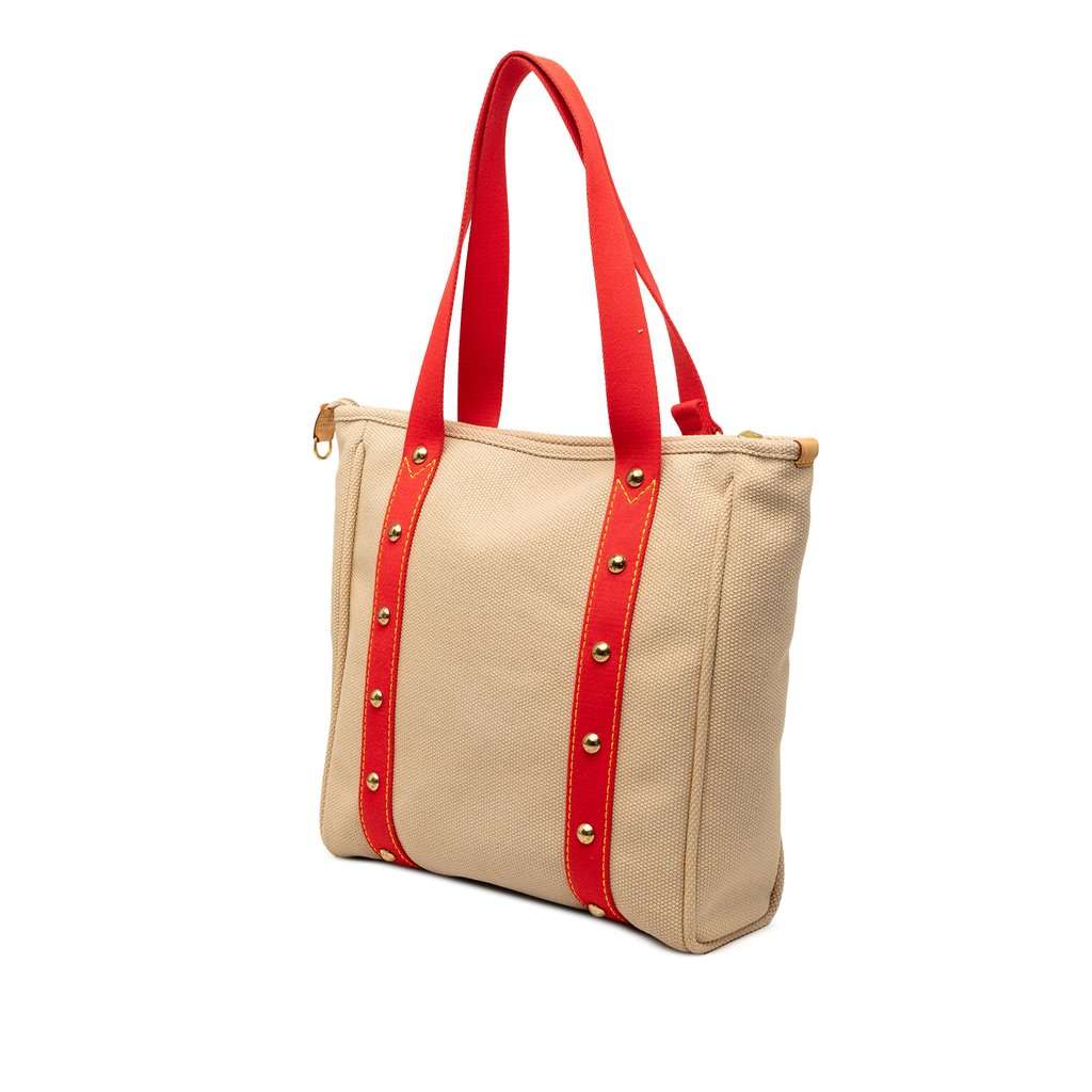 Louis Vuitton Antigua Cabas MM Beige Very good - Back View