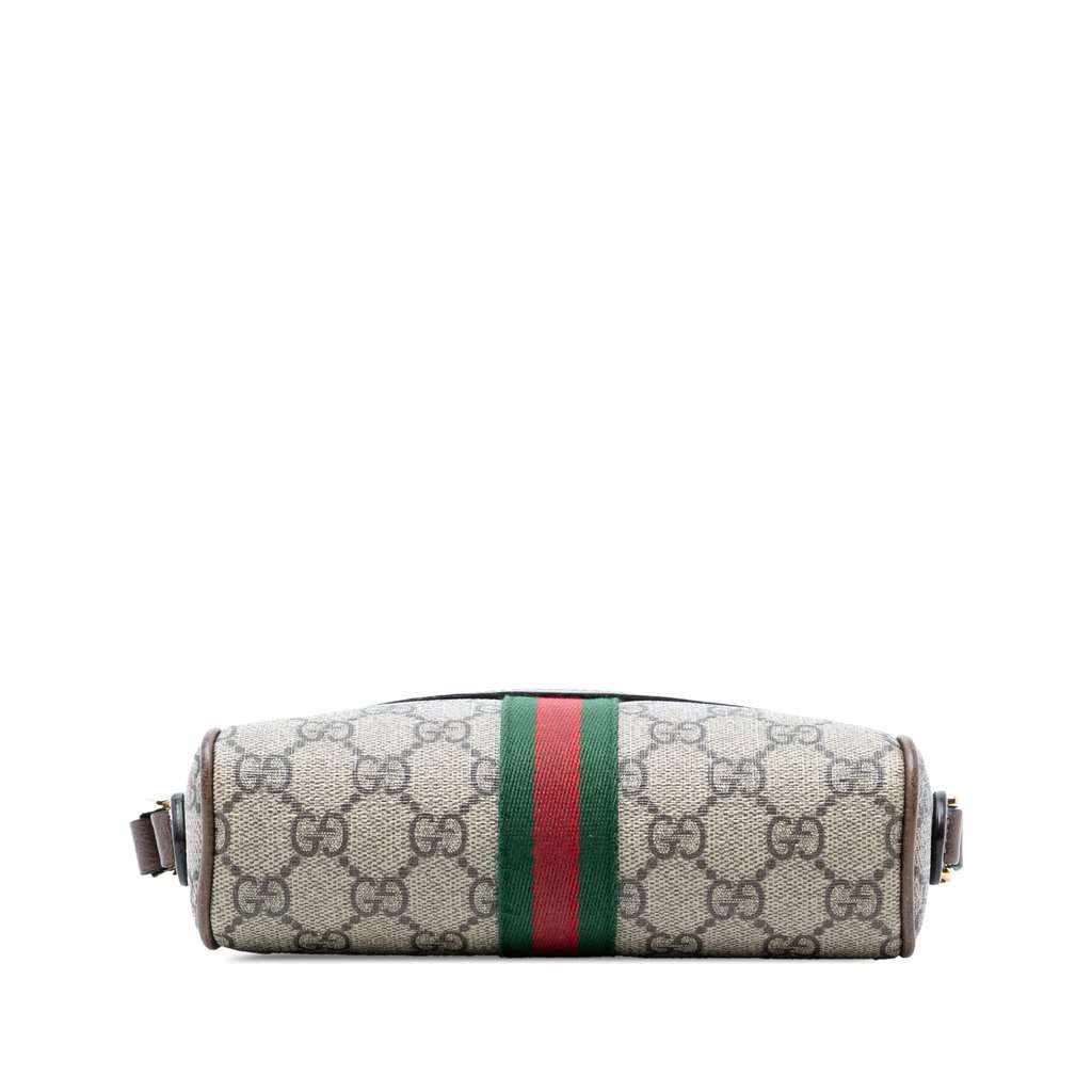 Gucci Mini GG Supreme Web Ophidia Crossbody Beige Very good - Inside View