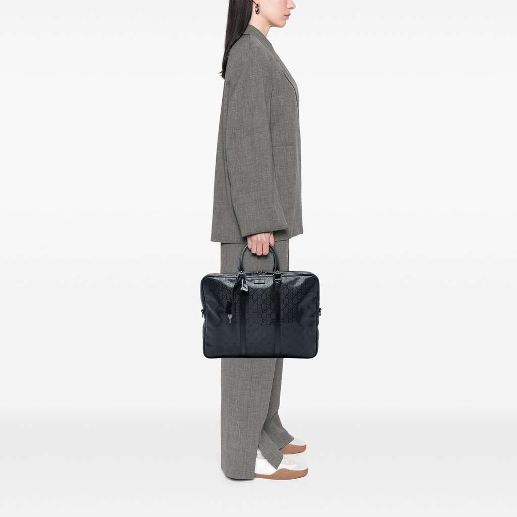 Gucci GG Imprime Business Bag Black Very good - Box View