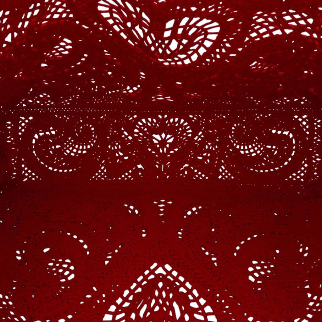 Dolce & Gabbana Large Cordonetto Lace Beatrice Shopper Tote Red Very good - Model View