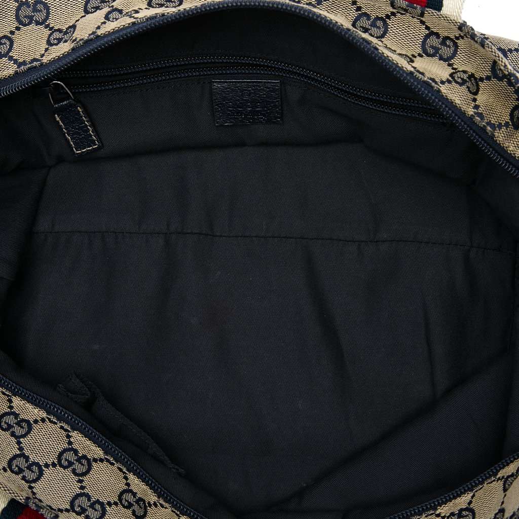 Gucci GG Canvas Web Tote Beige Very good condition - Model View