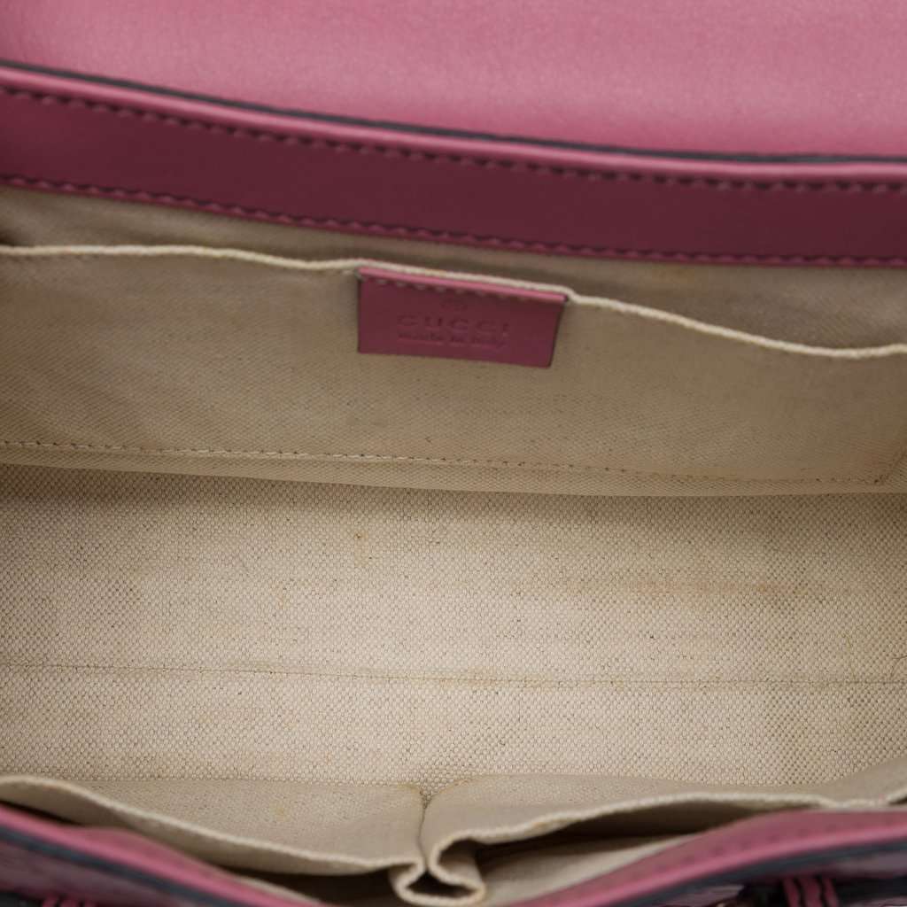 Gucci Medium Guccissima Emily Shoulder Bag Pink Leather Very good - Model View