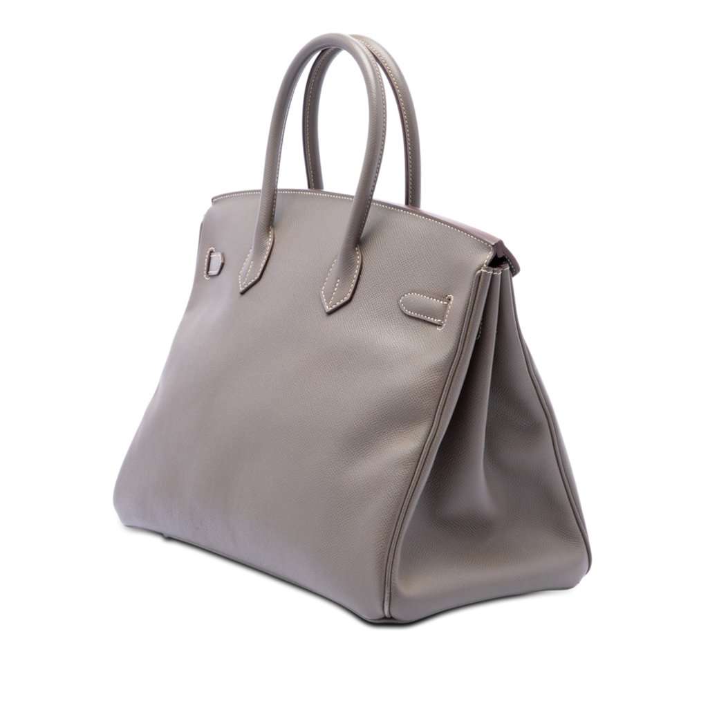 Hermès Togo Birkin Retourne 35 Brown Leather Very good - Back View