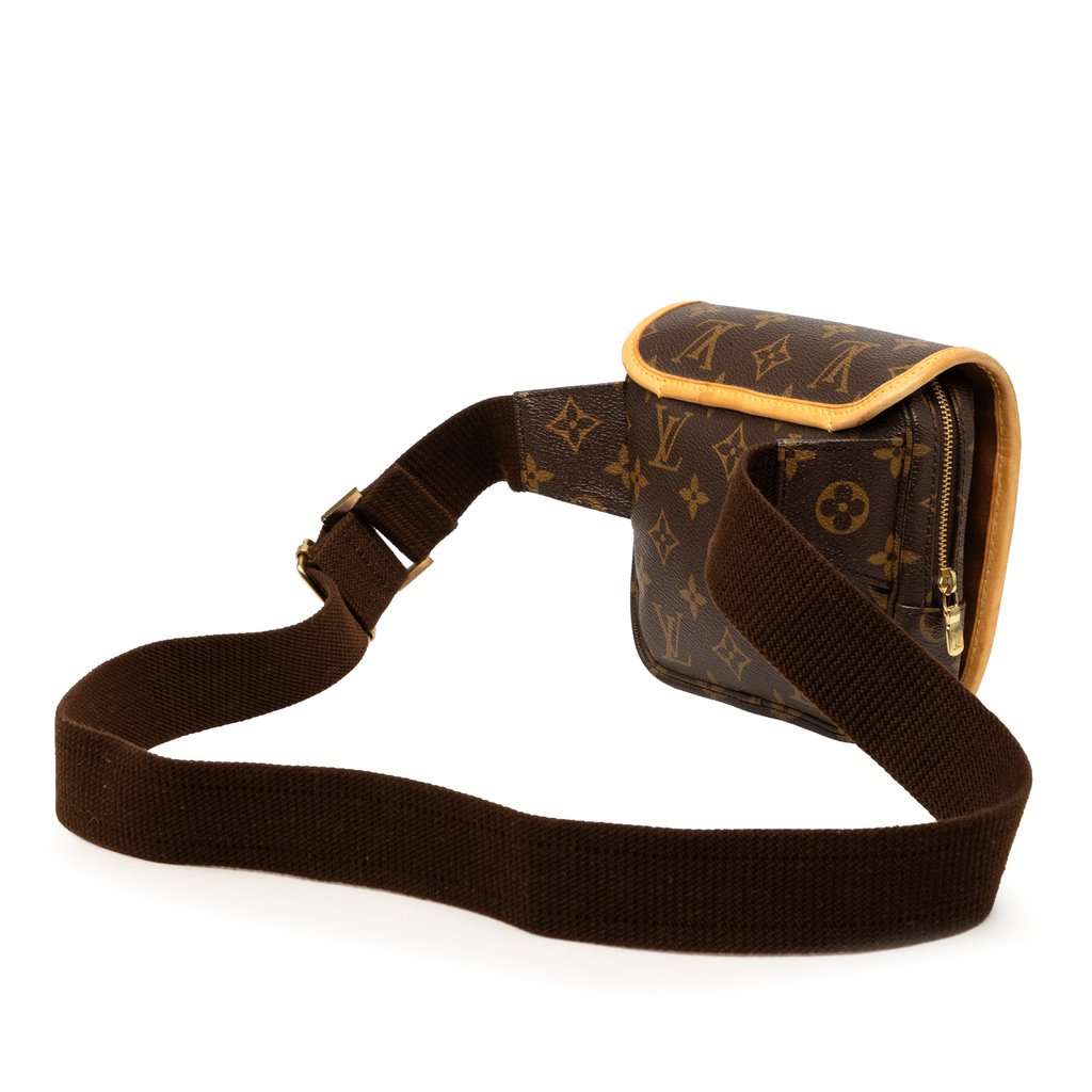 Louis Vuitton Monogram Bosphore Belt Bag Brown Very good condition - Back View