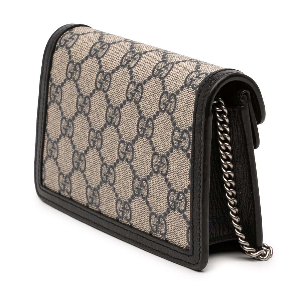 Gucci Mini GG Supreme Dionysus Crossbody Beige Very good - Back View
