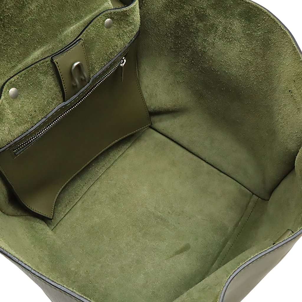 Celine Small Smooth Calfskin Big Bag Green Leather Very good condition - Inside View