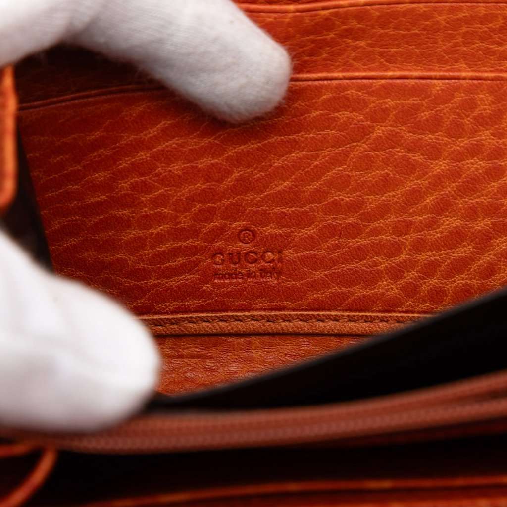 Gucci GG Canvas Bamboo Tassel Zip Around Long Wallet Beige Very good condition - Box View
