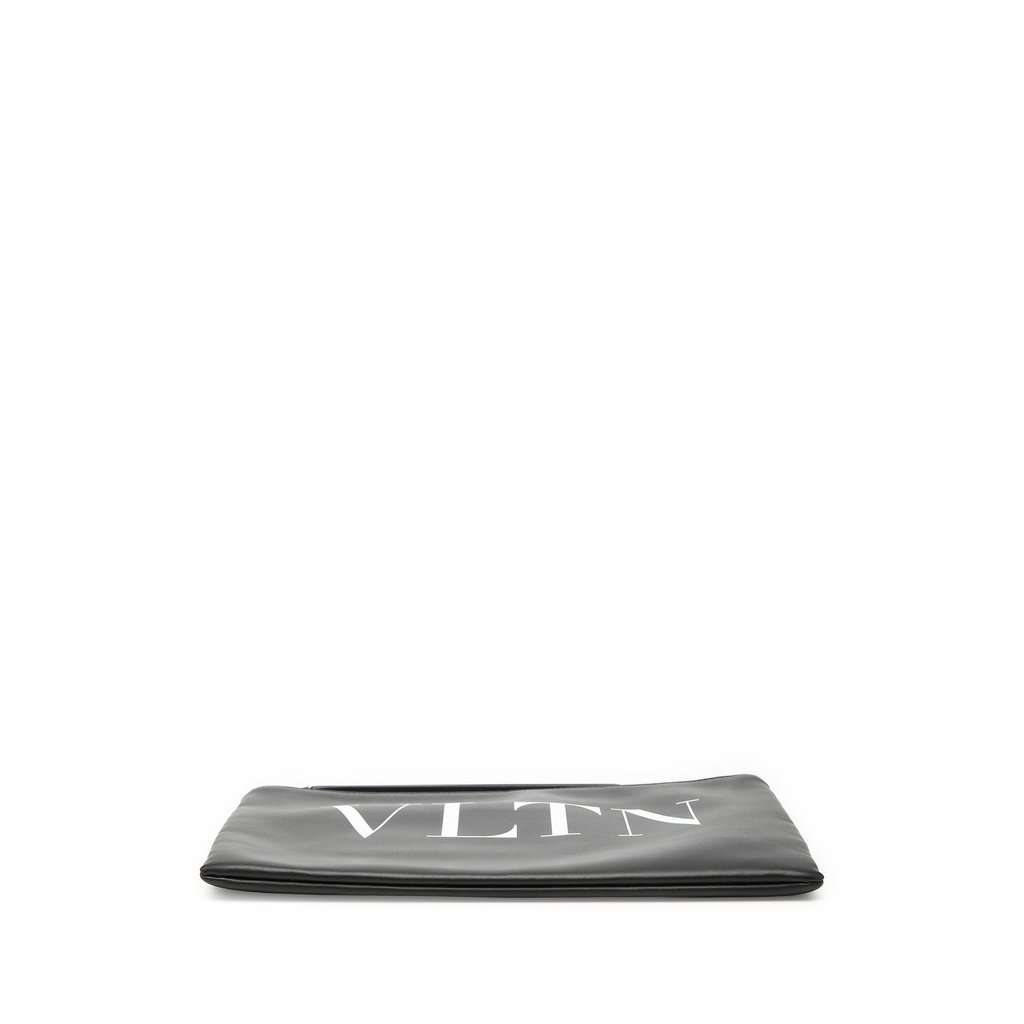 Valentino Leather VLTN Clutch Black Leather Very good - Inside View