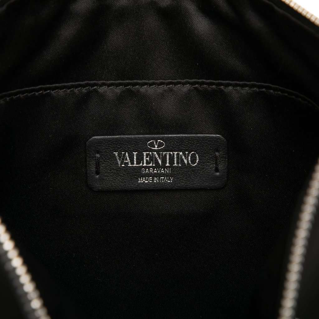 Valentino Leather VLTN Clutch Black Leather Very good - Box View