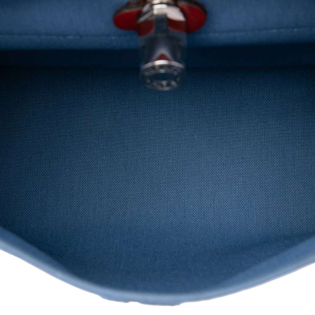 Hermès Toile Herbag Zip 31 Blue Very good - Model View